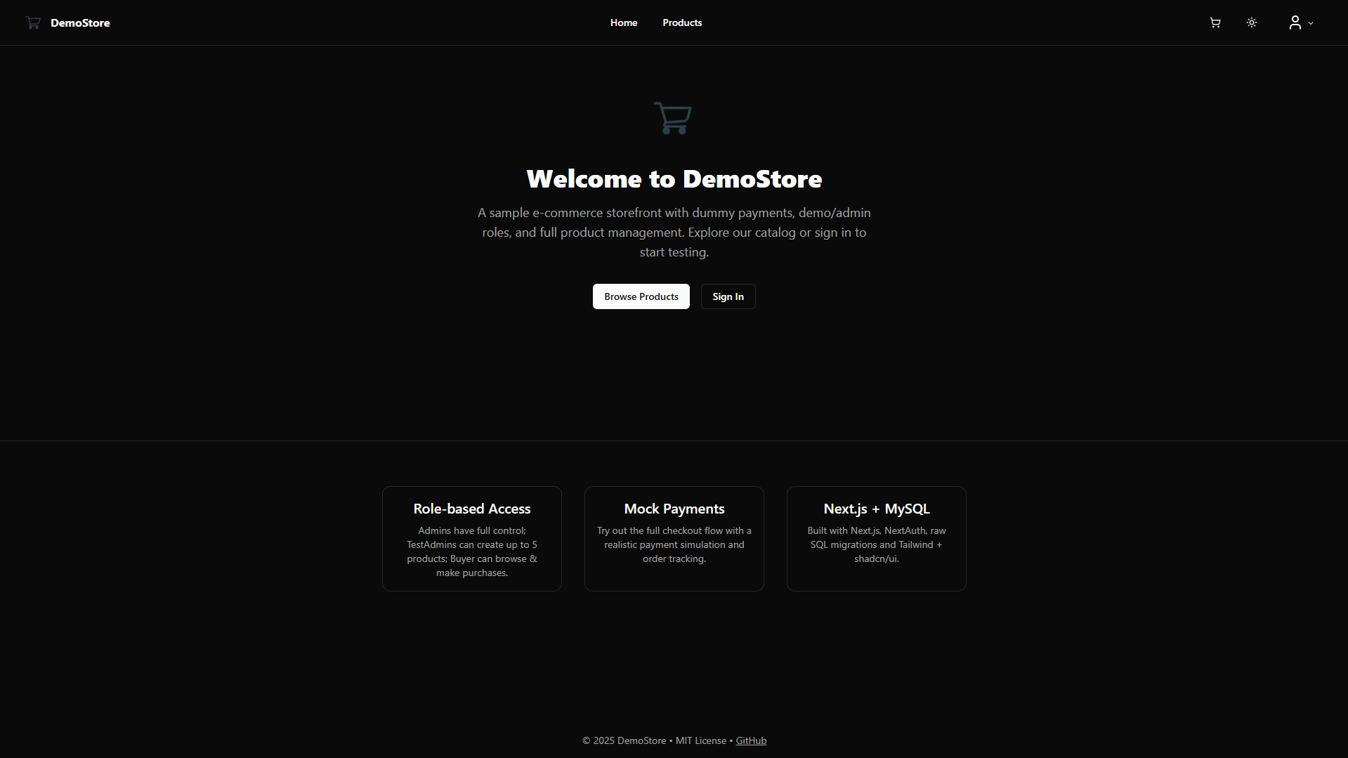 NextJS Store